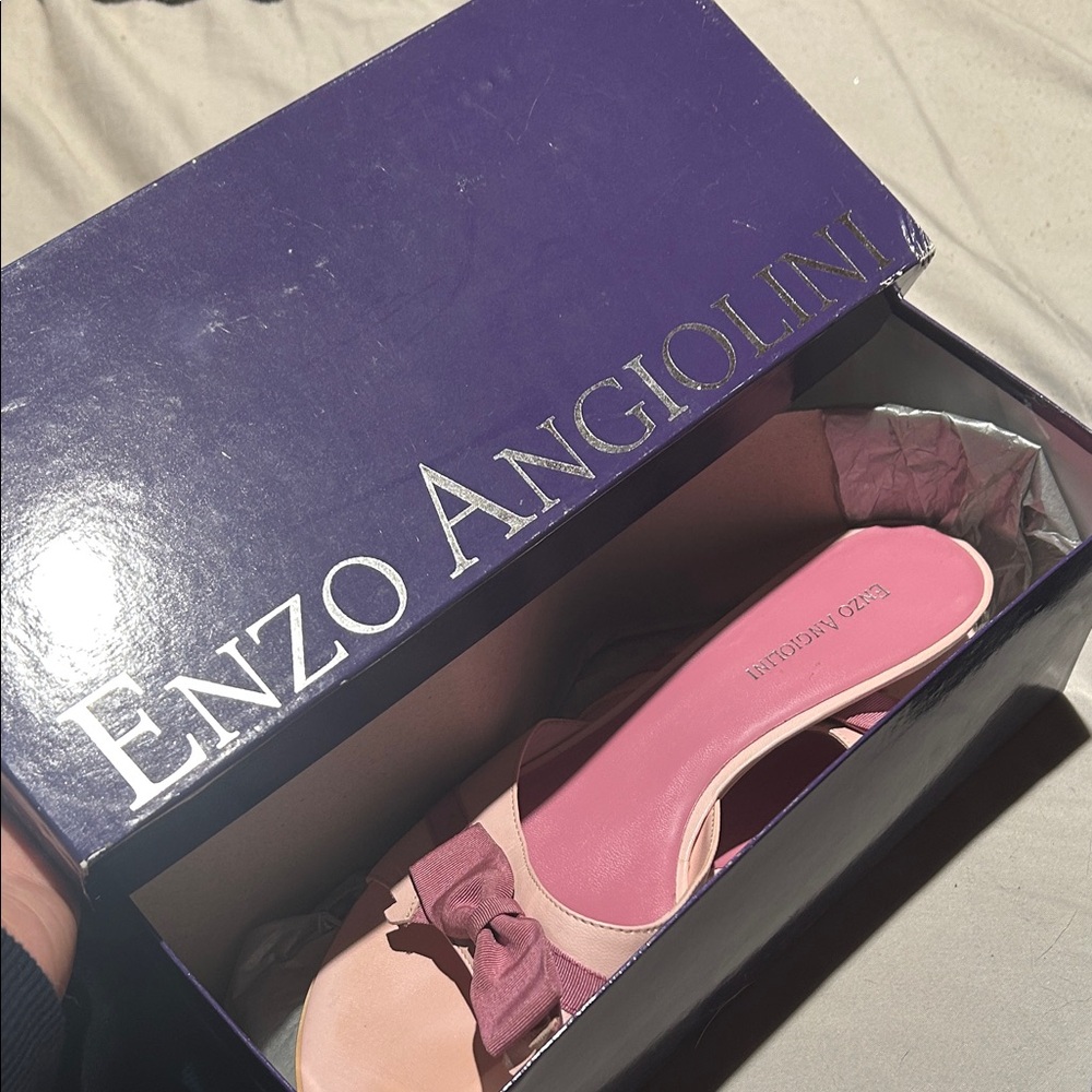 Enzo Angiolini Pink Heeled Sandals